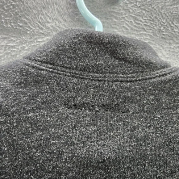 Travis Mathew Men Sweater M Charcoal Button Henley Long Sleeve - Picture 7 of 8